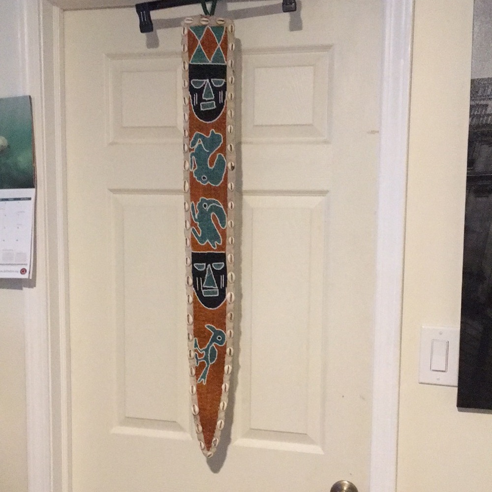 Kenyan Wall-Hanging With Beads and Shells